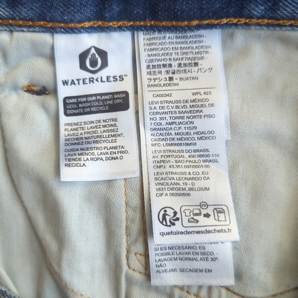 Levi's 550 '92 Relaxed Taper Painted Splatter Distressed Jeans 34x34 - Picture 12 of 16